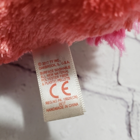 Ty Beanie Boos 6-inch GILDA Pink Flamingo Plush Stuffed Animal Toy Year 2017 - Picture 10 of 11